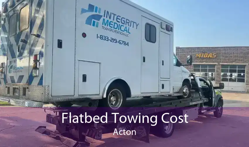 Flatbed Towing Cost Acton