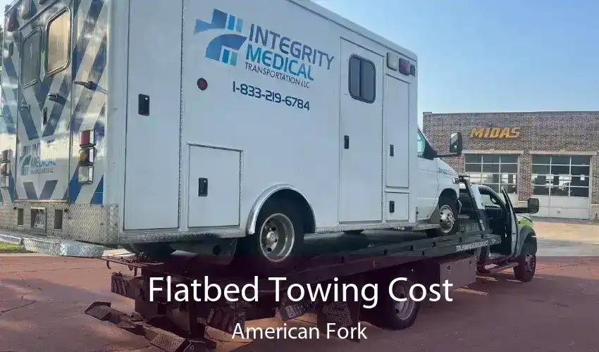 Flatbed Towing Cost American Fork