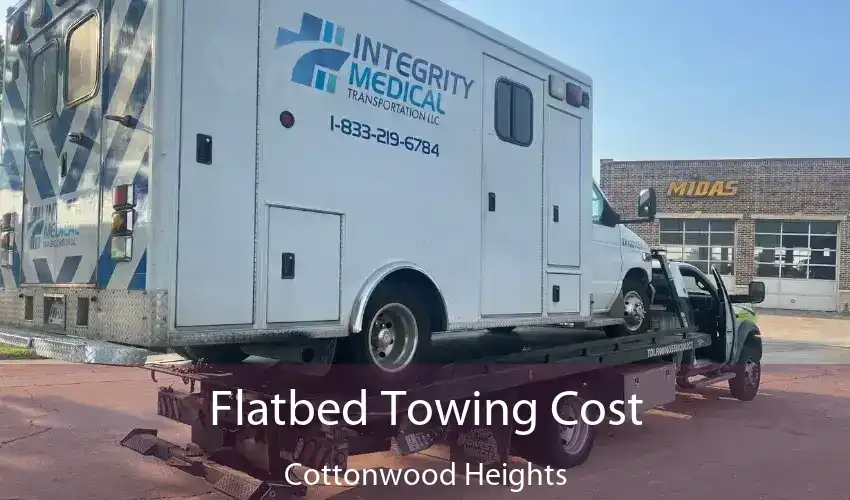 Flatbed Towing Cost Cottonwood Heights