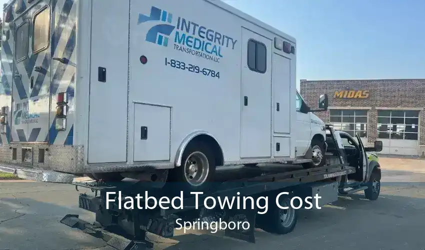 Flatbed Towing Cost Springboro