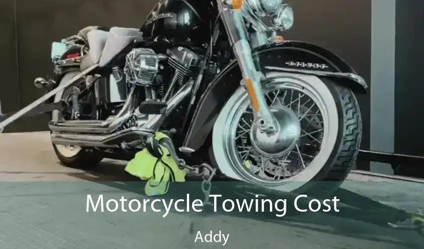 Motorcycle Towing Cost Addy