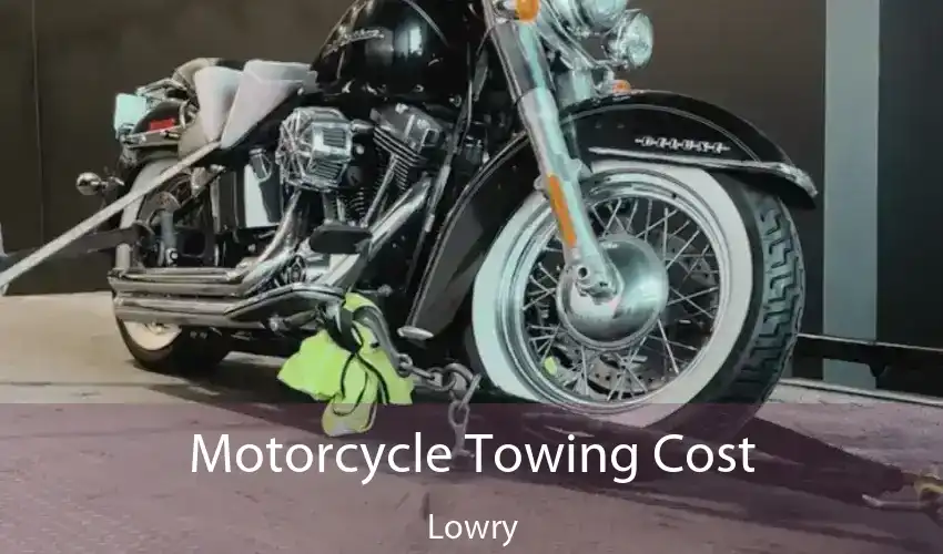 Motorcycle Towing Cost Lowry