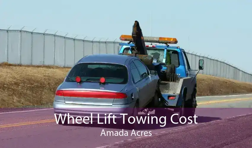 Wheel Lift Towing Cost Amada Acres